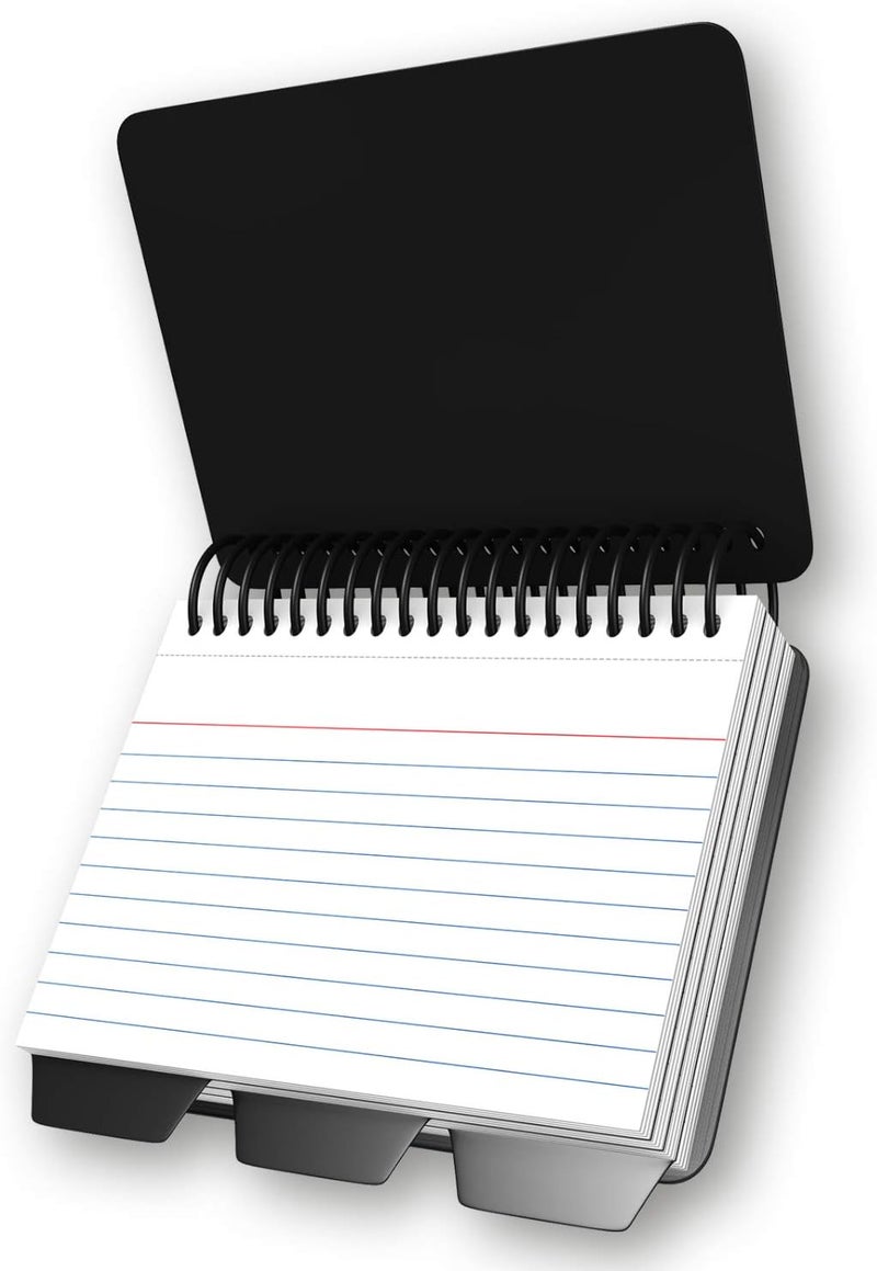 iScholar Index Card Book, Poly Wire, 3 Tabs, Color Will Vary (03512), 3x5 inches - Image 4