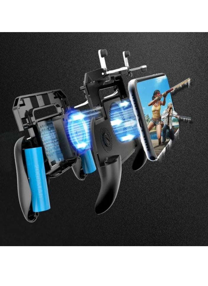 Generic Game Controller, Gaming Control Joystick With Phone Cooling Fan, Comfortable Mobile Cooling Handle Controller Joystick, Mobile Trigger Joypad For Mobile Control For Games, (4000mah Black)  - Image 4