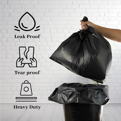 Essoti Black Garbage Bags | Jumbo | 36 X 48 Inches | 20 pcs | 10 pcs x Pack of 2, Black - Image 4