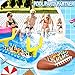 Leitee 2 Pcs Inflatable Football Drink Cooler Football Party Decoration Inflatable Field Cooler Ice Serving Bar Food Container for Summer Sport Birthday Party Favor SuppliesBlue Brown - Image 4
