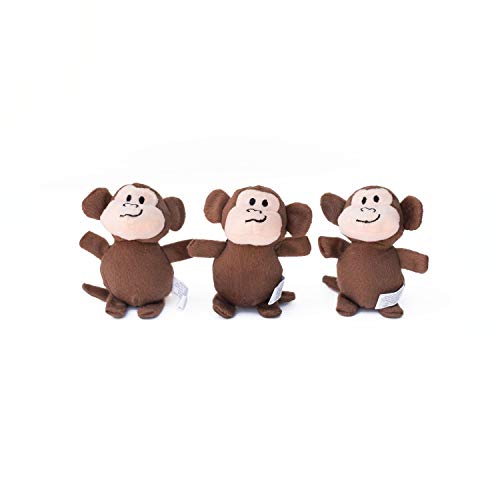 ZippyPaws Burrow Replacement Miniz Interactive Dog Puppy Toys for Boredom Stimulating Pet Products to Keep Them Busy Plush Refills for Hide Seek Puzzle Squeaky Toy for Enrichment Monkeys - Image 1