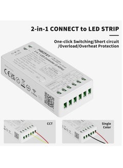 SYOSI Single Color+CCT LED Controller Kit,2.4G RF Wireless Remote Control,2in-1 LED Controller/Dimmer, for 2835/COB/CCT LED Strip Light, with White Remote,12-24V 144W-288W(Without Battery)Single Color+CCT L  - Image 5
