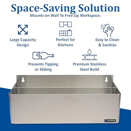 San Jamar Speed Rails Double Rails with 10 Quart Capacity for Kitchen, Bar, and Restaurants, Stainless Steel, 10 Quarts, Silver - Image 5