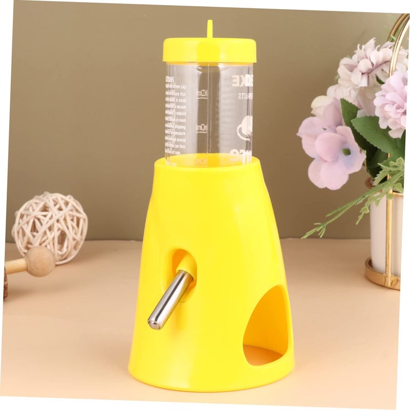 Small Animal Water Bottle Dispenser with Plastic Base for Hamsters Random Color - Image 2
