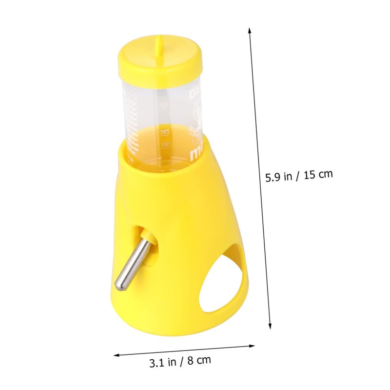 Small Animal Water Bottle Dispenser with Plastic Base for Hamsters Random Color - Image 3