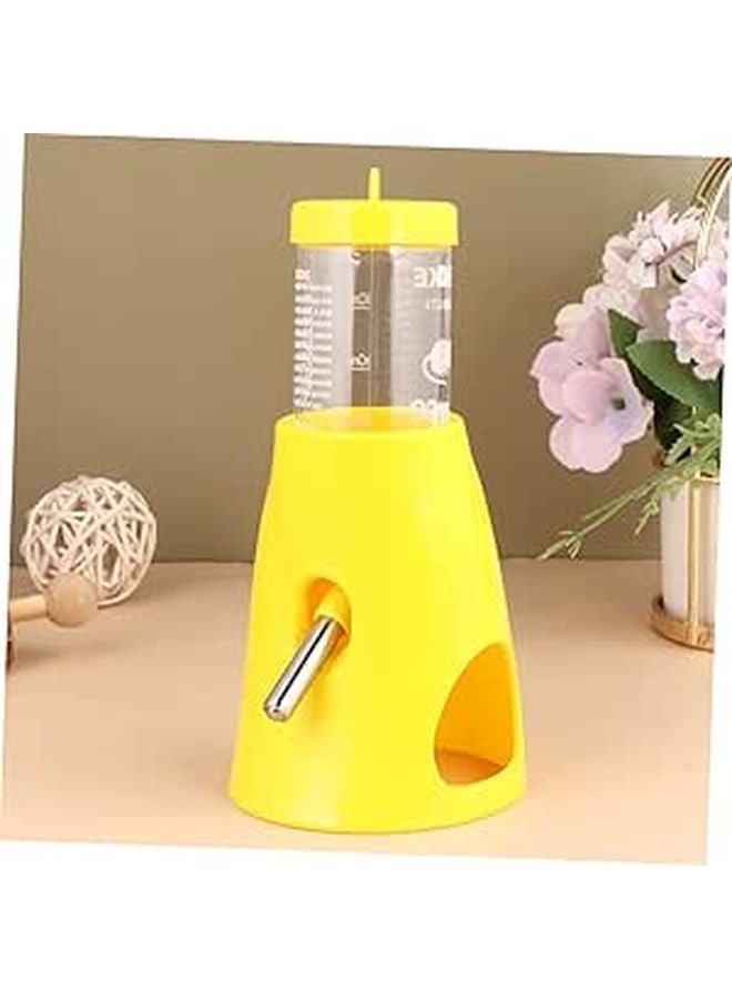 Small Animal Water Bottle Dispenser with Plastic Base for Hamsters Random Color - Image 1