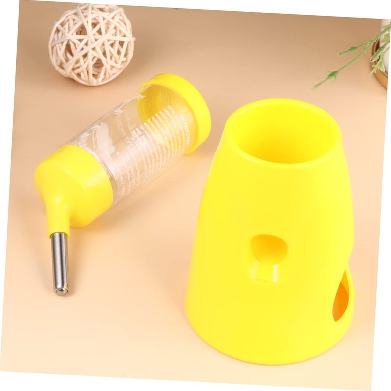 Small Animal Water Bottle Dispenser with Plastic Base for Hamsters Random Color - Image 4