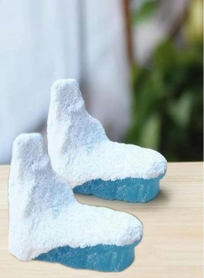 Bwexxt 2Pcs Iceberg Model Realistic Arctic Miniature Iceberg 3D Model Polar Bear Christmas Decorations Iceberg Shower Decorations Cake Decoration Craft Cake and Cupcake Toppers - Image 1
