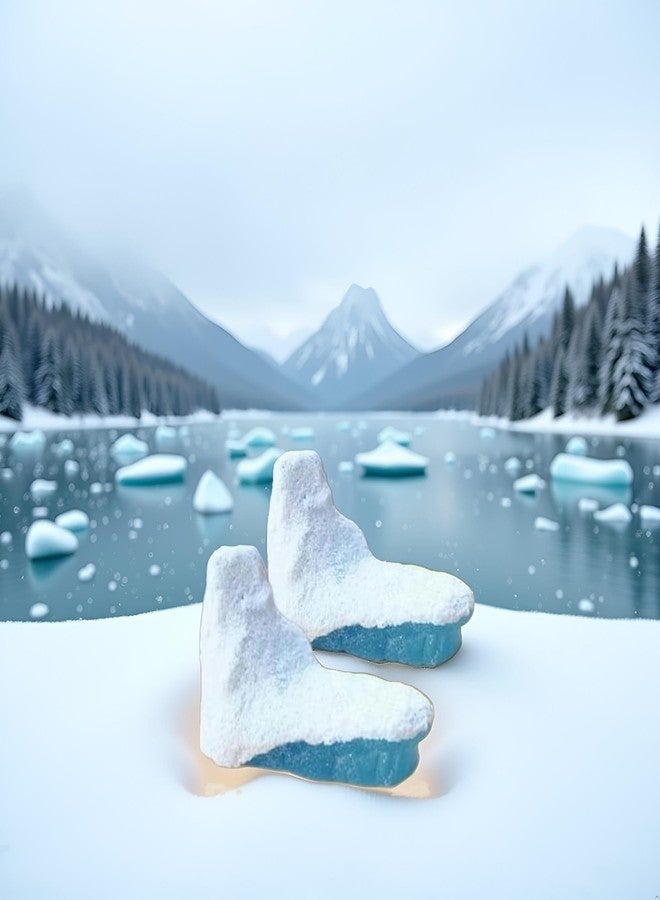 Bwexxt 2Pcs Iceberg Model Realistic Arctic Miniature Iceberg 3D Model Polar Bear Christmas Decorations Iceberg Shower Decorations Cake Decoration Craft Cake and Cupcake Toppers - Image 5