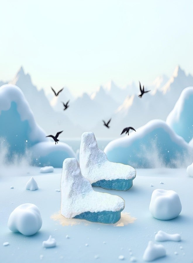 Bwexxt 2Pcs Iceberg Model Realistic Arctic Miniature Iceberg 3D Model Polar Bear Christmas Decorations Iceberg Shower Decorations Cake Decoration Craft Cake and Cupcake Toppers - Image 2