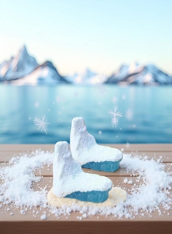 Bwexxt 2Pcs Iceberg Model Realistic Arctic Miniature Iceberg 3D Model Polar Bear Christmas Decorations Iceberg Shower Decorations Cake Decoration Craft Cake and Cupcake Toppers - Image 4