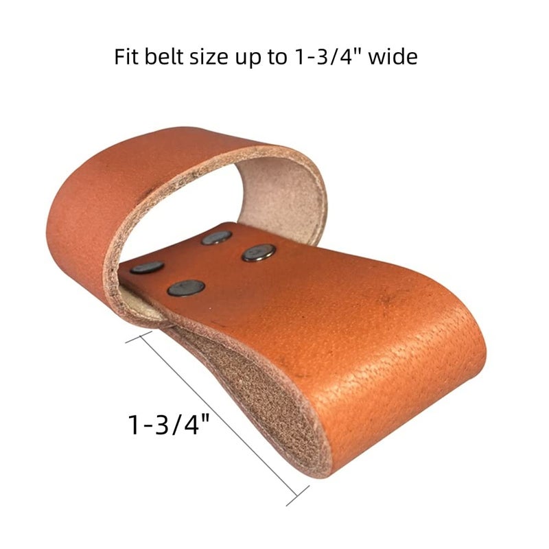 Sanseenia Hammer Holster, Hammer Holder for Tool Belt, Hatchet Holster Axe Hammer Loop for Belt, Multi Tool Small Hammer Hatchet Carrier Holster (Brown) - Image 3