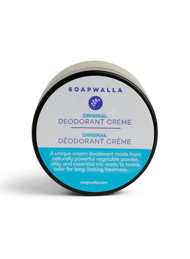 soapwalla Natural Aluminum-Free Deodorant Cream (Original) | Vegan, Cruelty-Free, Clean Skincare (Full Size, 2 oz | 57 g) - Image 1