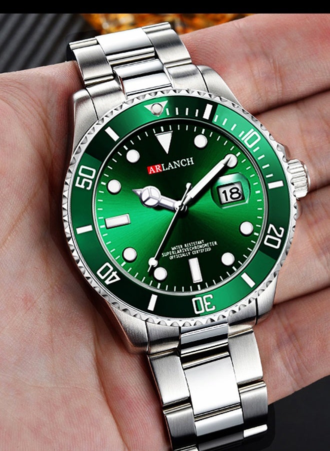 ARLANCH Watches For Men Analog Mens Watch 40Mm Large Face Easy Read Stainless Steel Business Watch Luminous Classic Luxury 30M Waterproof Mens Wrist Watches - Image 5