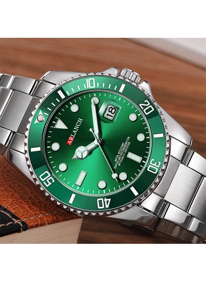 ARLANCH Watches For Men Analog Mens Watch 40Mm Large Face Easy Read Stainless Steel Business Watch Luminous Classic Luxury 30M Waterproof Mens Wrist Watches - Image 3