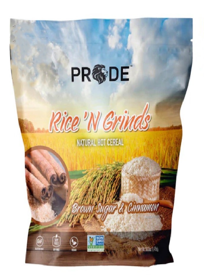 PRIDE Rice and Grinds - Brown Sugar & Cinnamon - (12 Serving) - Image 1