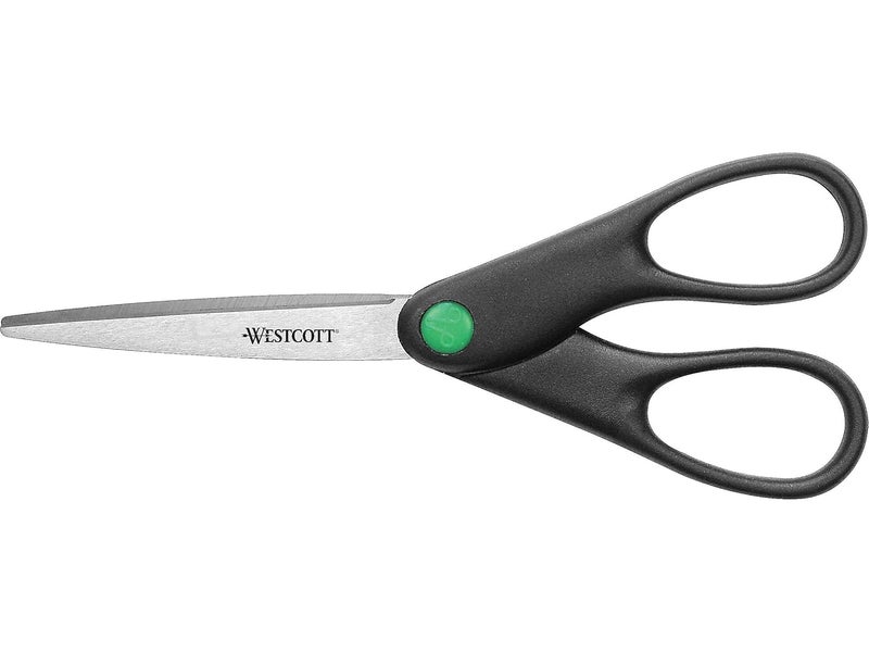 Westcott 44218 KleenEarth Recycled Stainless Steel Scissors 7Inch Long Black - Image 2