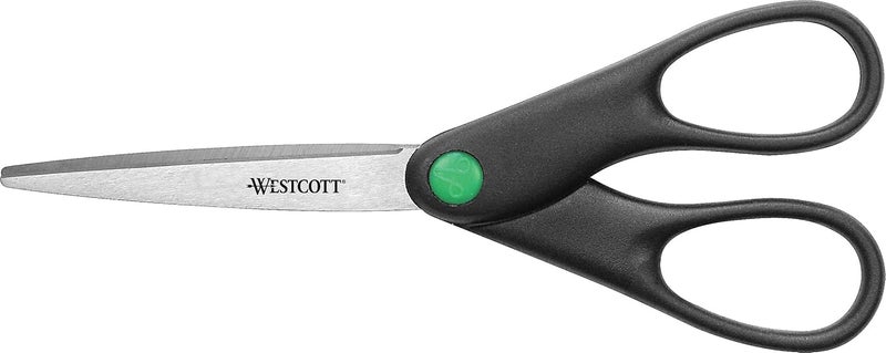 Westcott 44218 KleenEarth Recycled Stainless Steel Scissors 7Inch Long Black - Image 3
