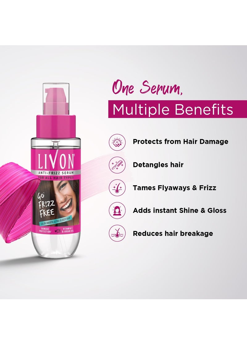 ليفون سيروم ليفون للشعر الجاف والمجعد | يمنح الشعر لمعانًا ونعومة وحماية من التلف | سيروم يُترك على الشعر للنساء والرجال | مع فيتامين هـ وزيت الأرغان | 100 مل - Image 3