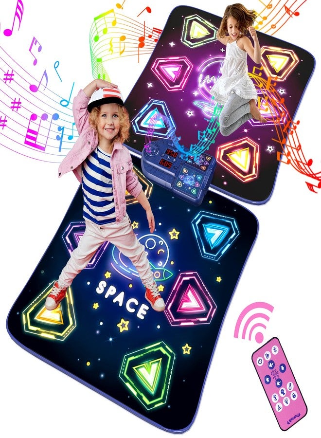 TooLion Dance Mat Toys for 3-12 Year Old Girls Boy, 2 Players Dance Mat with Light-up 12 Buttons & 5 Games Mode,Kids Dance Game Toy for Girl, Xmas Birthday Gifts for 3 4 5 6 7 8 9 10+ Year Old Girls Boys - Image 1
