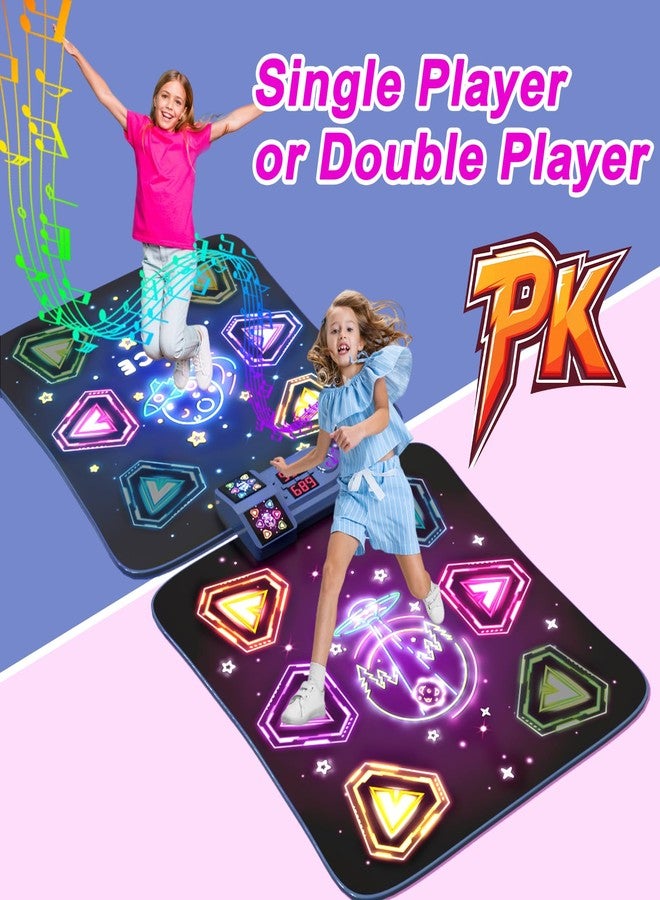 TooLion Dance Mat Toys for 3-12 Year Old Girls Boy, 2 Players Dance Mat with Light-up 12 Buttons & 5 Games Mode,Kids Dance Game Toy for Girl, Xmas Birthday Gifts for 3 4 5 6 7 8 9 10+ Year Old Girls Boys - Image 3