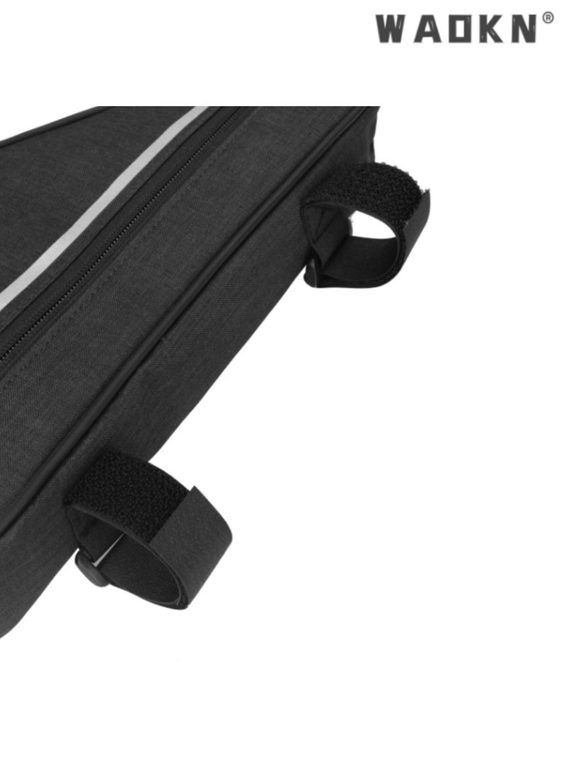 WAOKN Waterproof Bicycle Triangle Bag, Durable Cycling Pouch for Mountain Bikes, Black Bike Frame Bag, Ideal for Outdoor Adventures, Secure and Easy to Install, Keep Essentials Close  - Image 4