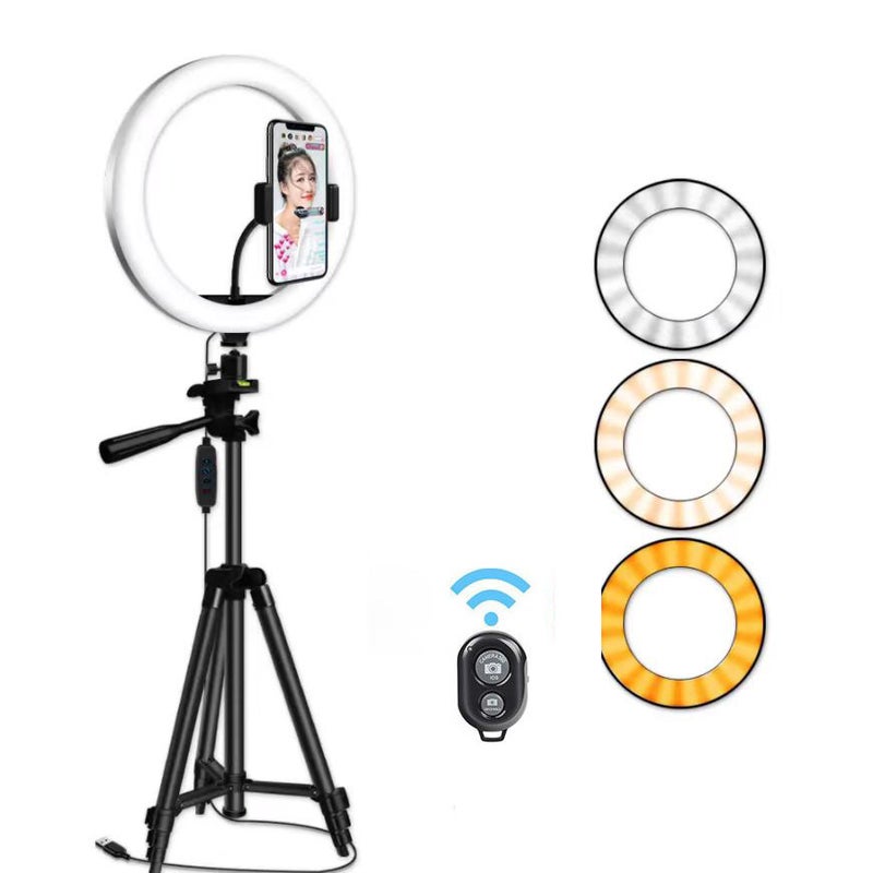 Selling 10Inch 12Inch Ring Fill Light Pography Live Broadcast Floor Flash Ring Light Set Light - Image 1