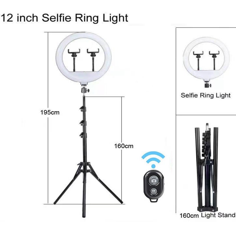 Selling 10Inch 12Inch Ring Fill Light Pography Live Broadcast Floor Flash Ring Light Set Light - Image 5