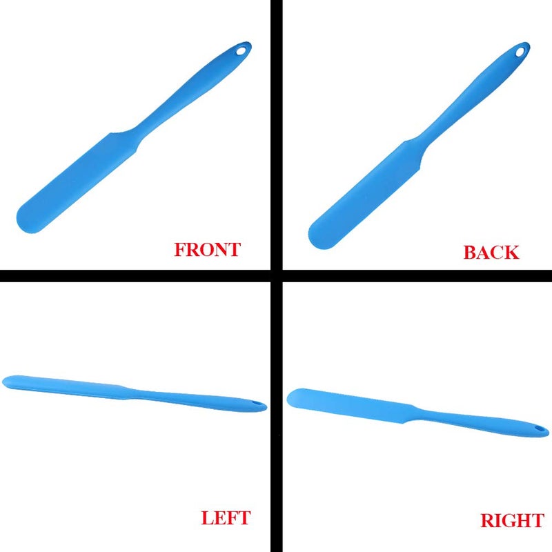 SUMERSHA 4pcs Silicone Spatula Set Heat Resistant Cake Cream Butter Spatulas Mixing Batter Scraper Non-Stick Flexible Baking Cooking Tool 4 Colors (multicolor) - Image 4