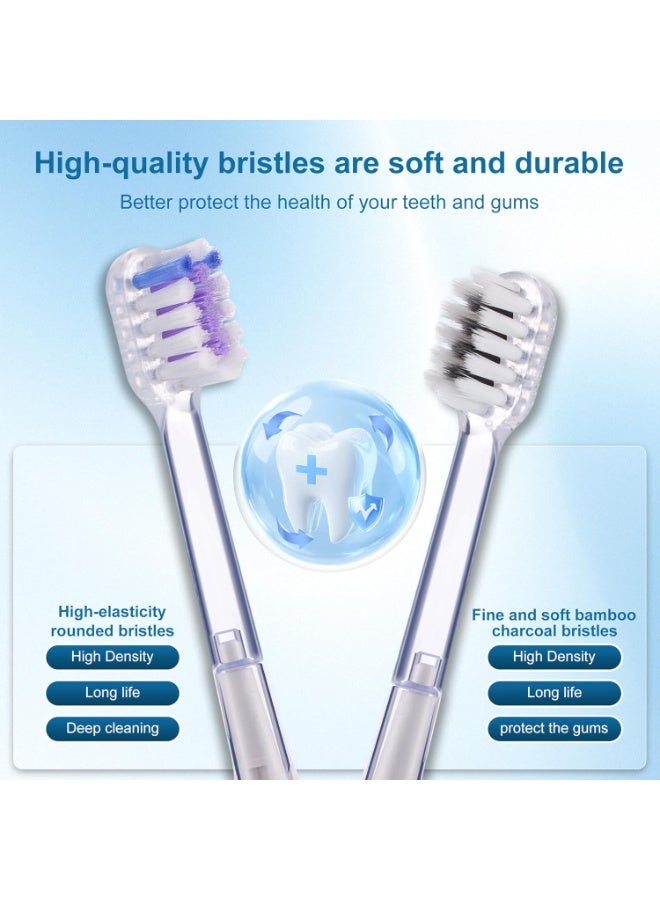 general Electric Toothbrush Wave Oscillation & Vibration Sonic Tooth Brush for Adults BASS-Brushing Technique Travel Rechargeable Toothbrushes 4 Soft Bristle Replace Heads IPX7 Gifts for Men Women White - Image 2