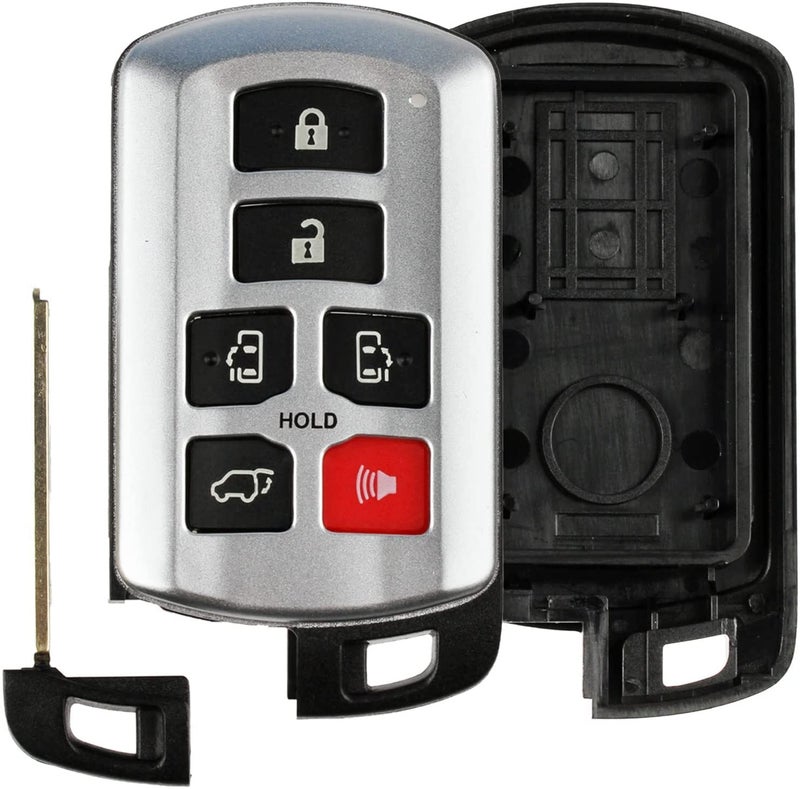 KeylessOption Keyless Option Remote Key Fob Shell Smart Case Cover For Toyota Sienna (HYQ14ADR) - Image 5