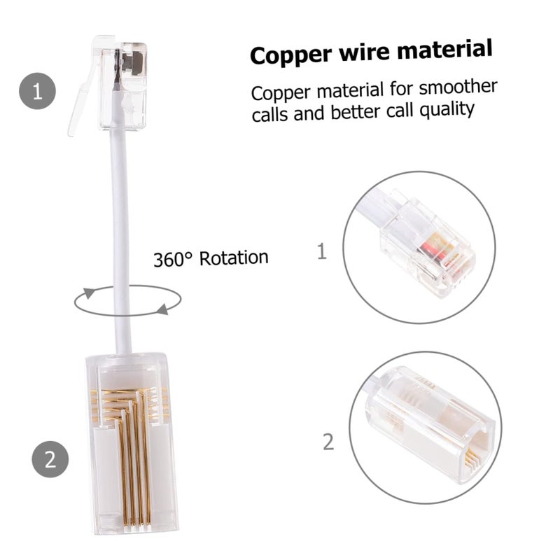 Rotary Cord Detangler 1 Pack Landline Telephone Swivel Design Easy Install - Image 4