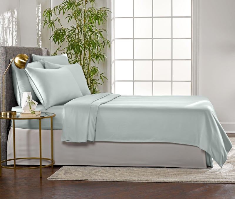 Pure Bamboo Full Sheets by Pure Bamboo  Genuine 100% Organic Viscose Derived from Bamboo Bed Sheet Set  Luxuriously Soft & Cooling  Double Stitching  Lifetime Quality Promise (Full  Sea Glass)  - Image 4