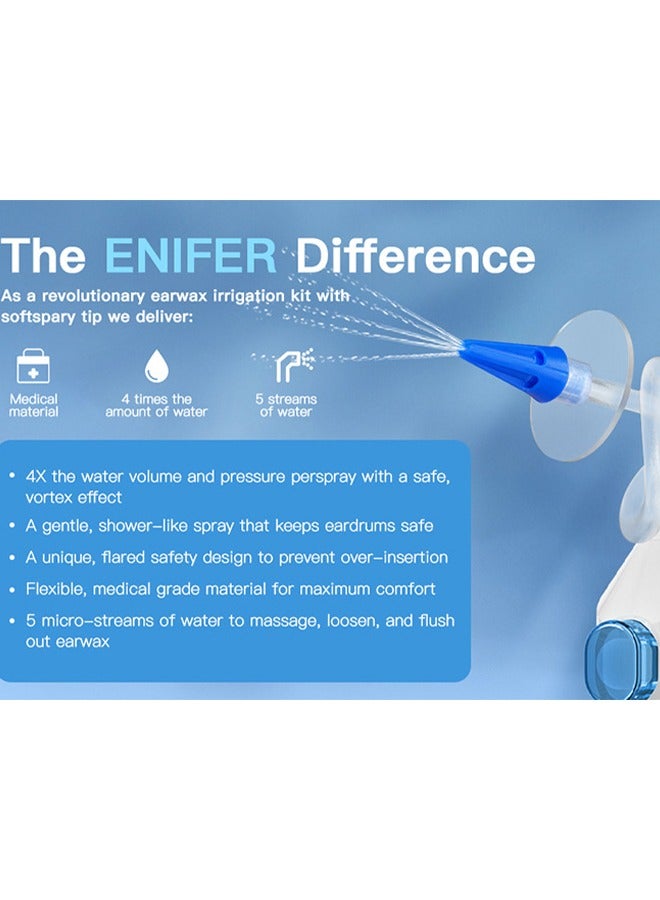DUOLADUOBU Ear Wax Removal，Household Tools Ear Washers，Manual Ear Irrigation Flushing System Ear Cleaning Washer Kit Safe and Effective Ear Cleaner for Adults & Kids - Image 5