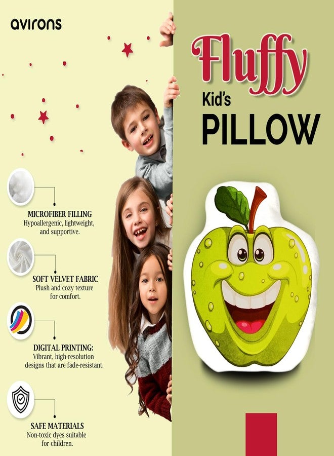 Avirons Kids’ Apple Plush Pillow - Super Soft, Snuggly, and Playful Cushion Perfect for Naptime, Playtime, or Relaxing, Bringing Fruit-Themed Fun and Comfort to Every Child’s Space - Image 5