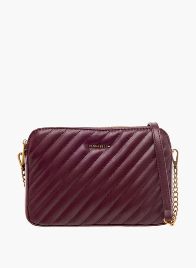 فلورا بيلا من شو إكسبرس Women Quilted Crossbody Bag with Zip Closure and Adjustable Strap