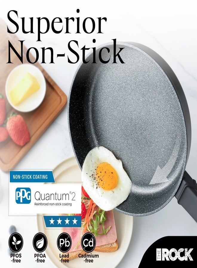 THE ROCK SOHO 11-Inch Nonstick Fry Pan - Compact for Urban Kitchens, Nothing Sticks, Never Warps, Lasts Longer, Oven & Dishwasher Safe, Black - Image 5