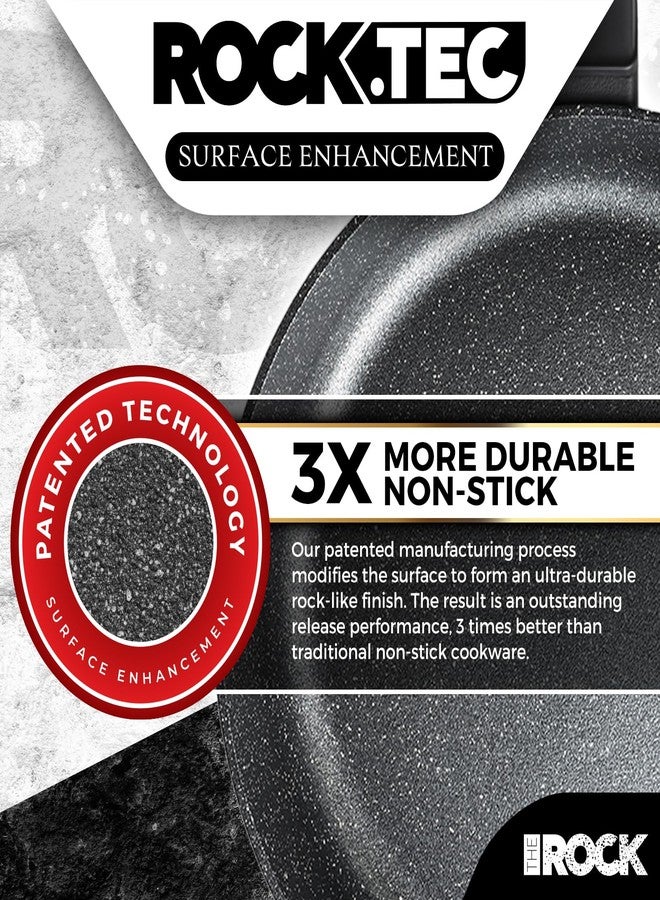 THE ROCK SOHO 11-Inch Nonstick Fry Pan - Compact for Urban Kitchens, Nothing Sticks, Never Warps, Lasts Longer, Oven & Dishwasher Safe, Black - Image 2