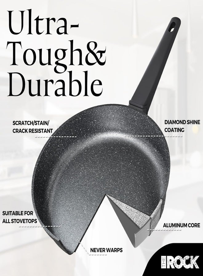 THE ROCK SOHO 11-Inch Nonstick Fry Pan - Compact for Urban Kitchens, Nothing Sticks, Never Warps, Lasts Longer, Oven & Dishwasher Safe, Black - Image 4