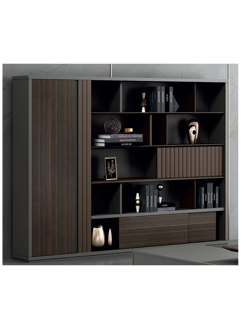 HUIMEI Huimei 8-12-C Office Cabinet Brown Color 