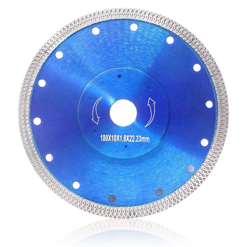 DAPRO Super Thin Diamond Tile Blade Porcelain Saw Blade for Cutting Porcelain Tile Granite Marbles (7") - Image 1