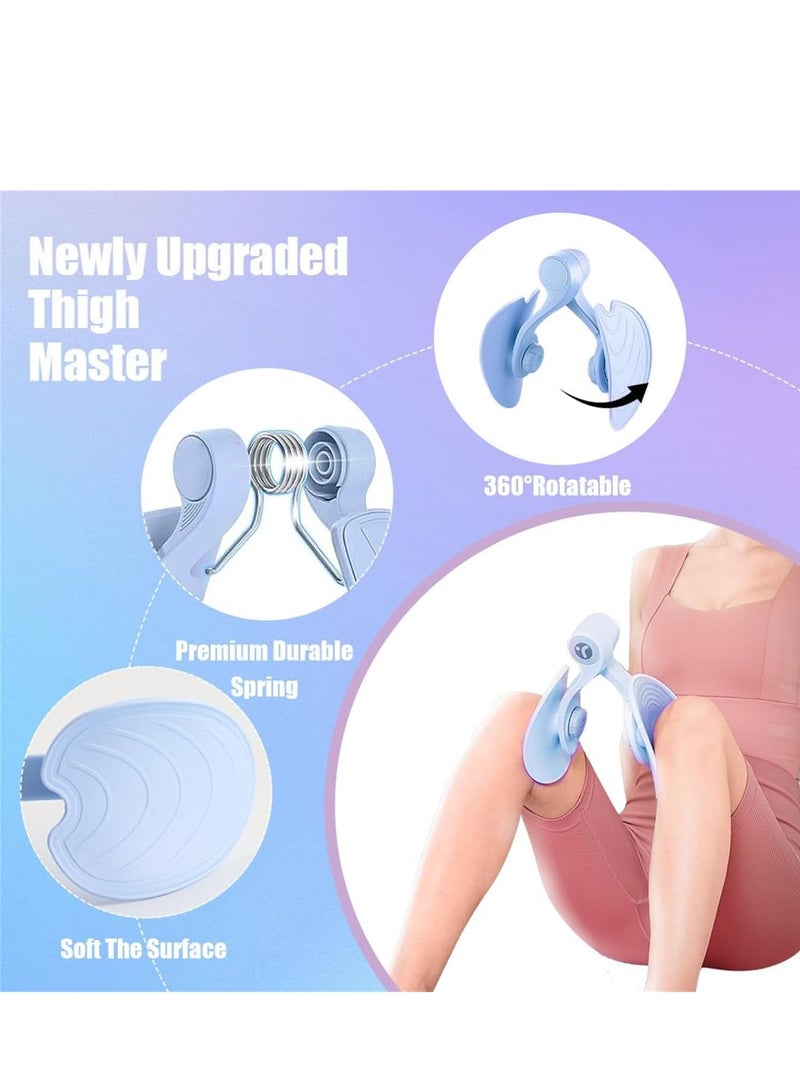 GUDOO Thigh Exerciser Hip and Inner Thigh Exercise Equipment Thigh Master Hip Trainer for Postpartum Rehabilitation and Yoga Trimmer Inner Thigh and Toner Workout for Women and Man Home Gym - Image 2