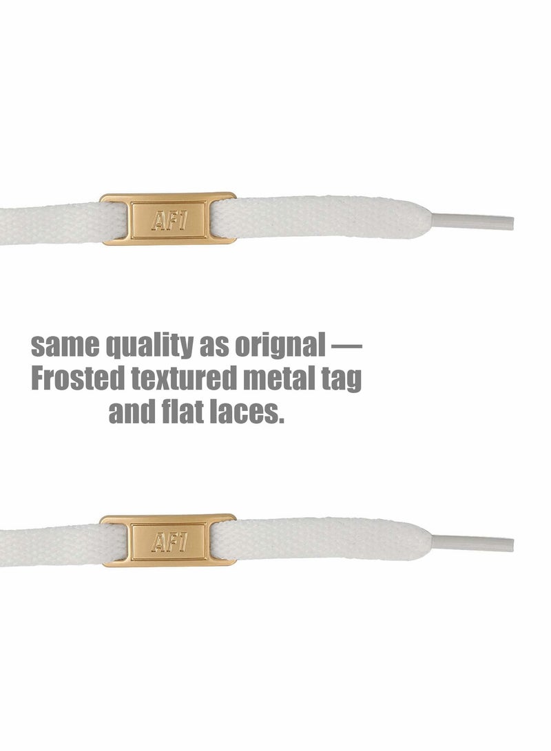 KASTWAVE 3 Pairs Shoe Lace Charms with 2 Pairs 120cm Flat Sneaker Shoe Lace - Image 2