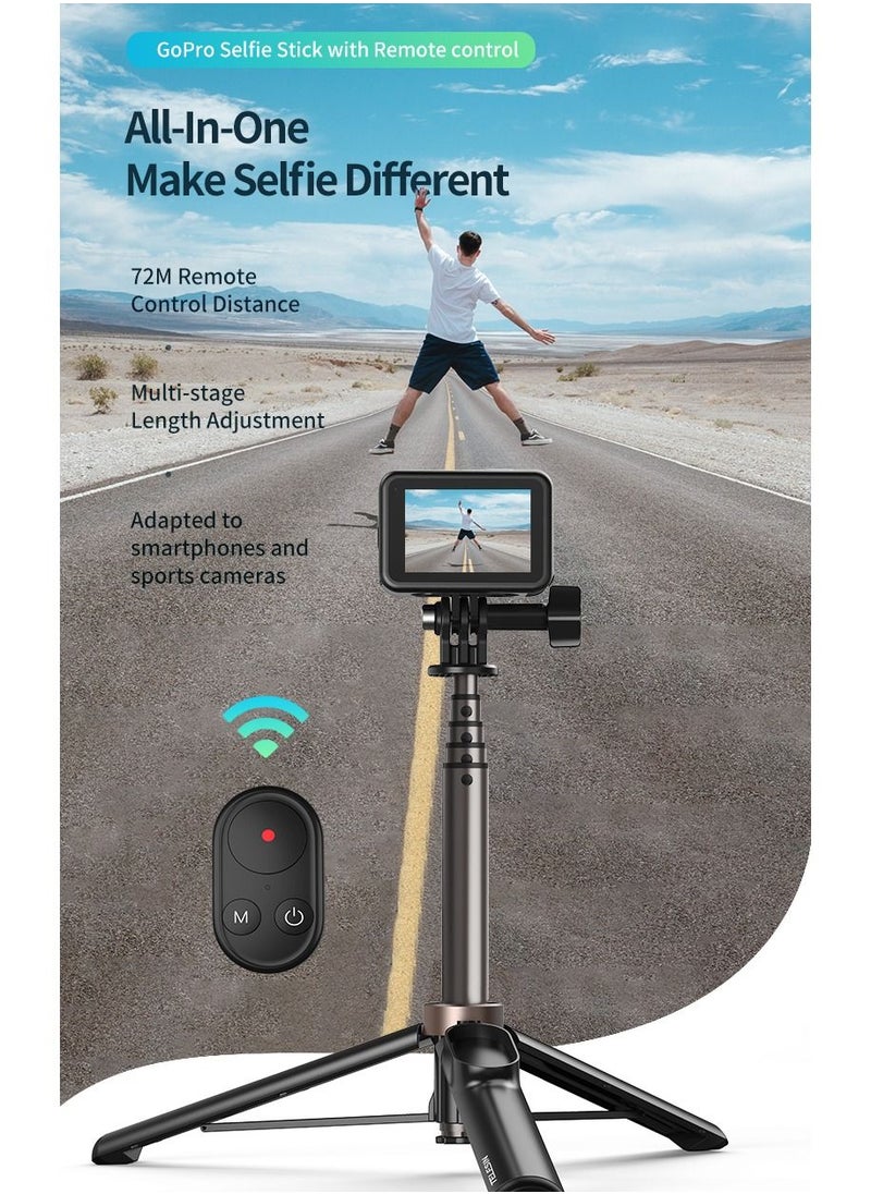 TELESIN - TELESIN Wireless Remote Control Selfie Stick for GoPro HERO11/10/9 - Image 1