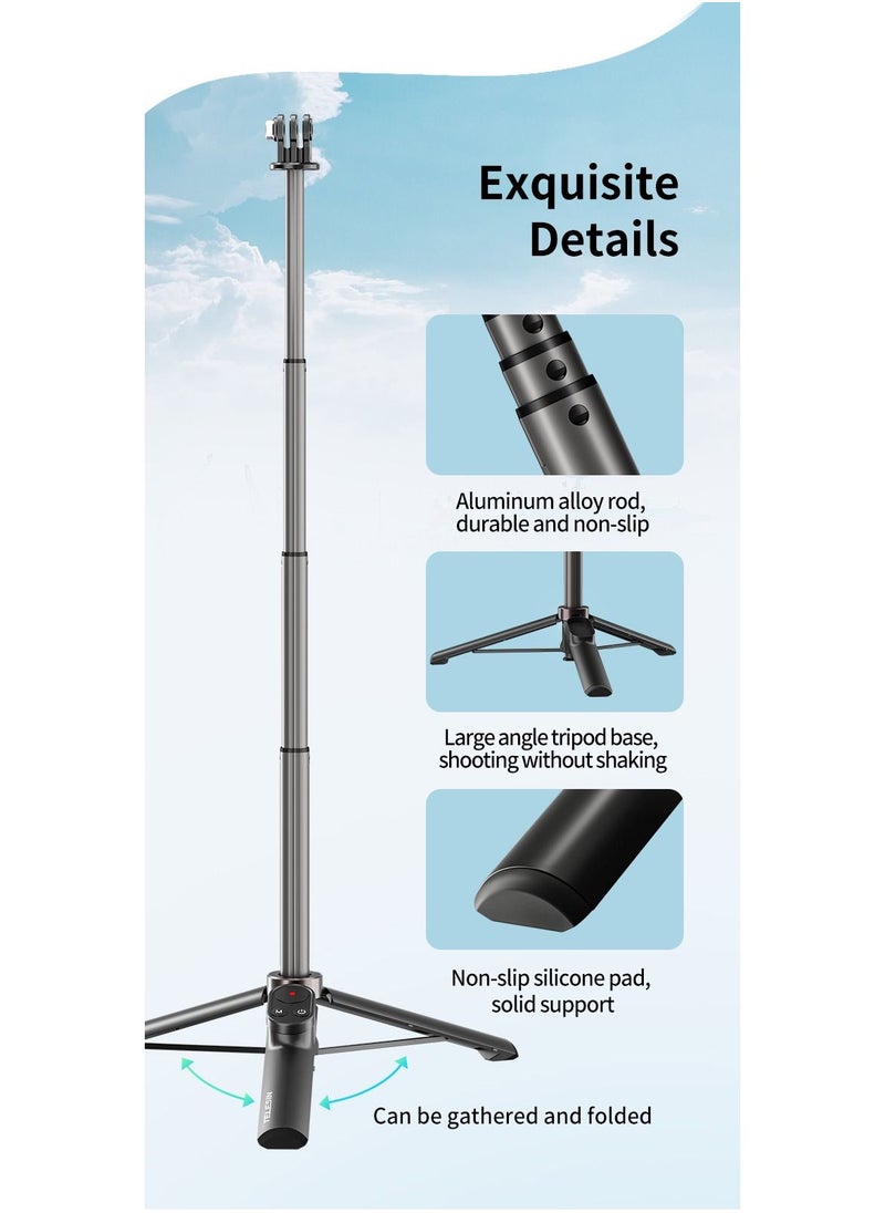TELESIN - TELESIN Wireless Remote Control Selfie Stick for GoPro HERO11/10/9 - Image 1