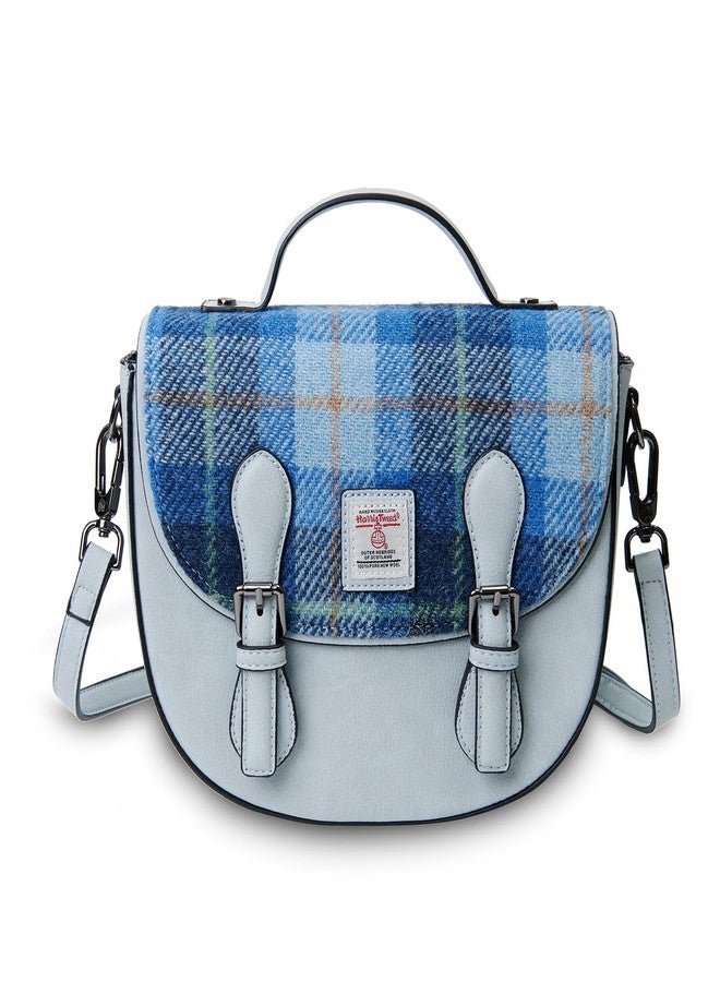آيلاندر حقيبة Islander المتوسطة الحجم من قماش Cobble - حقيبة نسائية متوسطة الحجم مصنوعة من قماش HARRIS TWEED (نقشة الترتان الأزرق) - Image 1