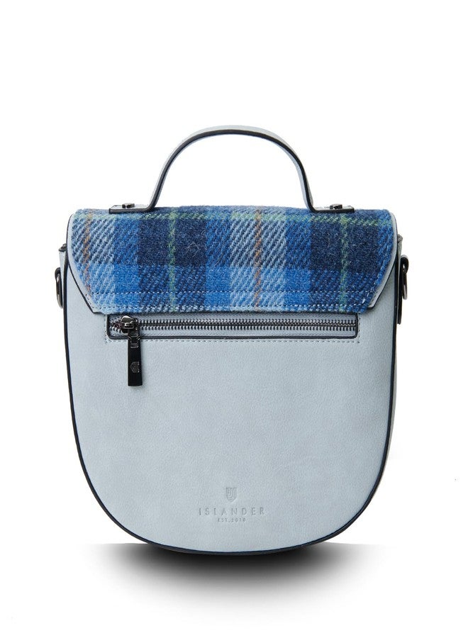 آيلاندر حقيبة Islander المتوسطة الحجم من قماش Cobble - حقيبة نسائية متوسطة الحجم مصنوعة من قماش HARRIS TWEED (نقشة الترتان الأزرق) - Image 5