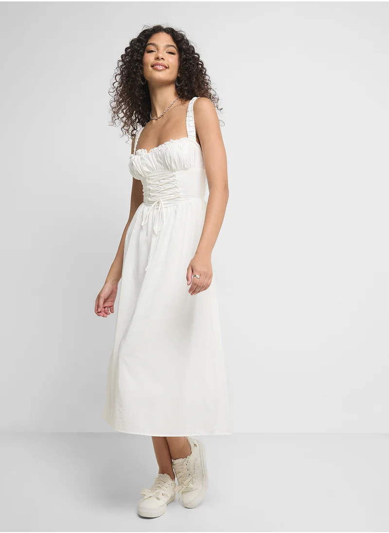Ginger Strappy Corset Bodice Sundress