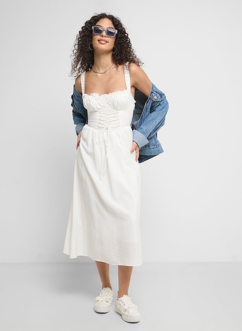 Ginger Strappy Corset Bodice Sundress  - Image 4