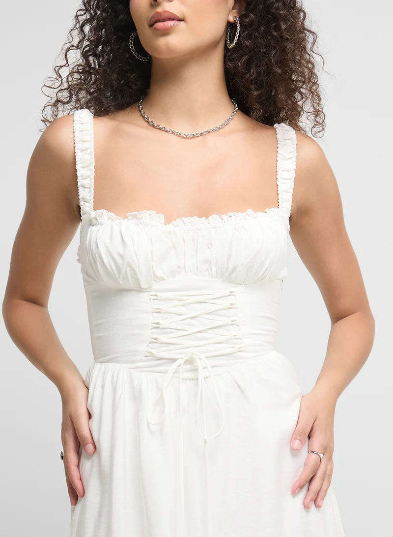 Ginger Strappy Corset Bodice Sundress
